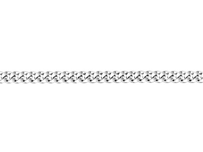 Sterling Silver 2.8mm Loose Diamond Cut Curb Chain, 100% Recycled       Silver - Standard Image - 1