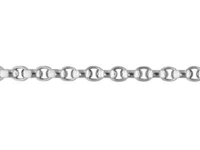 Sterling Silver Oval Satin Belcher Loose