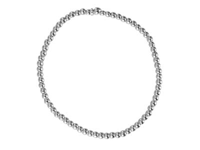 Sterling Silver Bead Expandable    Bracelet 718cm