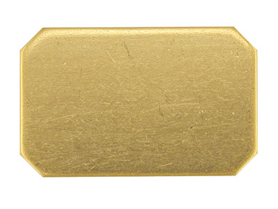 9ct Yellow Gold Blank Kc8233 1.00mm Fully Annealed Rectangle 17mm X 11m Cut Corners, 100 Recycled Gold