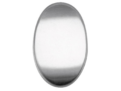 Sterling Silver Blank Kc8208 1.00mm Fully Annealed Oval 19mm X 12.5mm,  100% Recycled Silver - Standard Image - 1