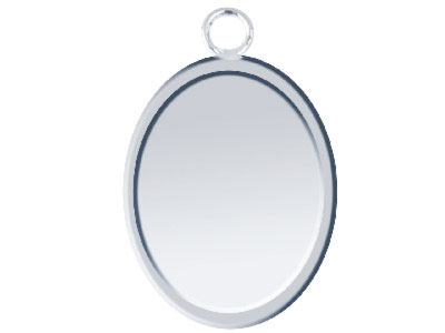 Fine Silver Pendant Cpm78 1.50mm   Fully Annealed Blank Oval 12mm X   15mm, 100% Recycled Silver - Standard Image - 1