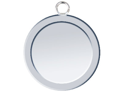 Fine Silver Pendant Cpm81 1.50mm   Fully Annealed Round Blank 20mm,   100% Recycled Silver - Standard Image - 1