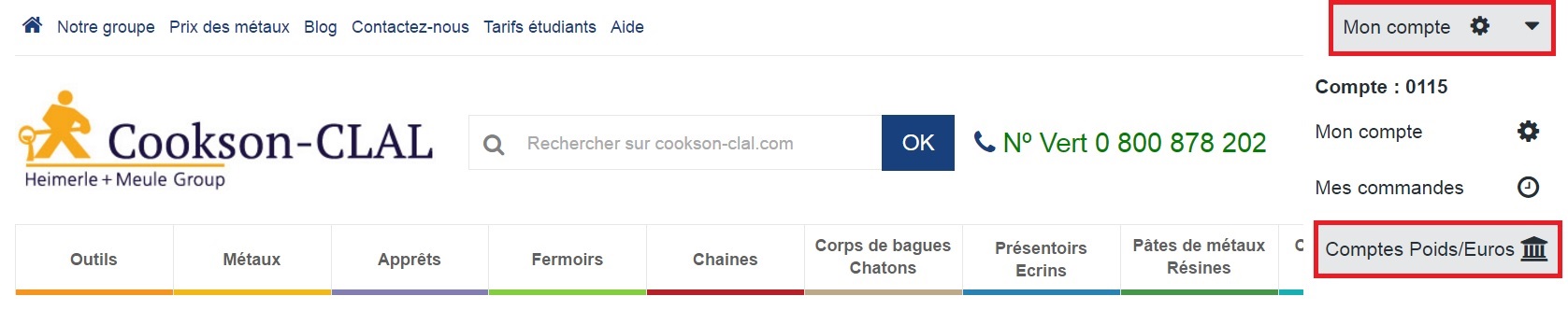 Consulter mes comptes en ligne