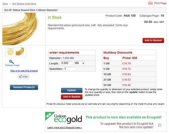 Ordering Ecogold Ordering Ecogold