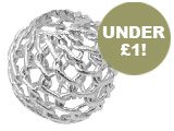 NEW Silver Filligree Beads, 8mm UNDER £1!