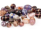NEW Intricate Lilac Glass Bead Mix ONLY £3.50!