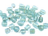 Transparent Aqua Glass Beads ONLY £1.50