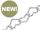 NEW - Silver Heart Link Loose Chain