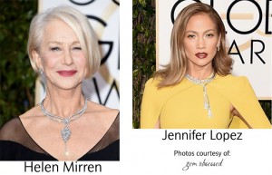 celebrities wearing platinum jewellery