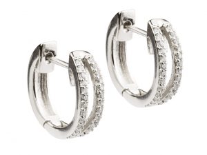 Sterling Silver earrings with CZ's