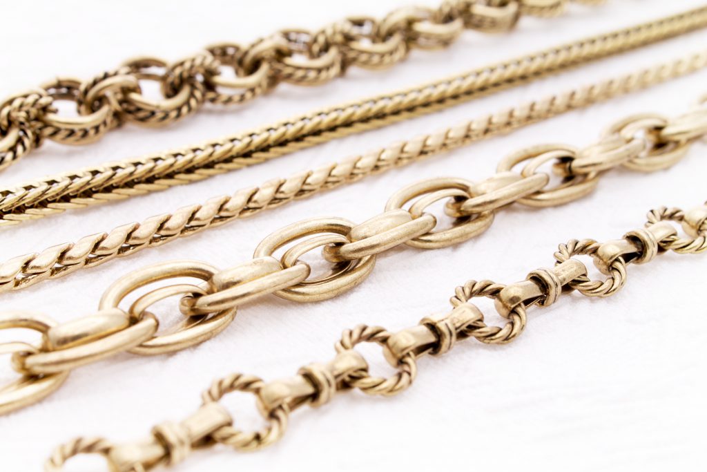 Gold Rope Chain Thickness Chart