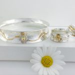 Floral Themed Rings and Bangle