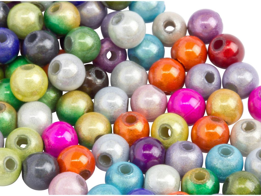 Mixed Colours Round Miracle Beads 5mm