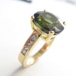 green tourmaline ring