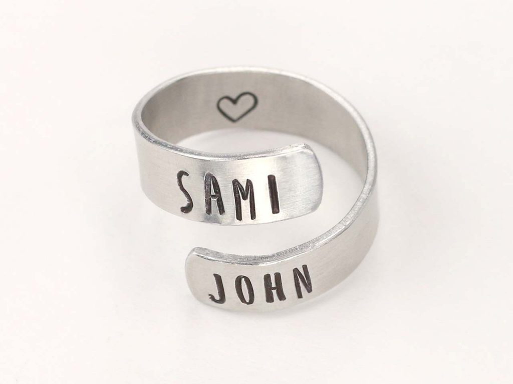 metal stamped ring