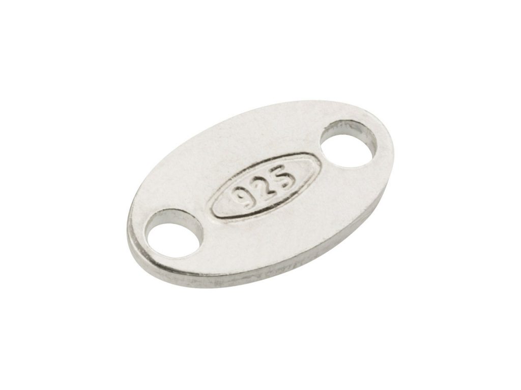 925 silver hallmark tag