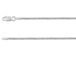 Sterling Silver 1.5mm Diamond Cut Fancy Snake Chain 16”/40cm Unhallmarked – VVOD F15F