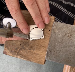 Sawing the metal