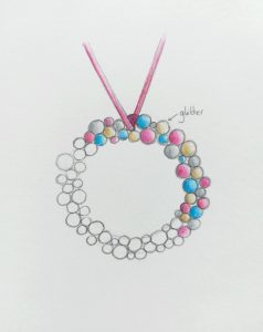 Designing your tiny Christmas wreaths
