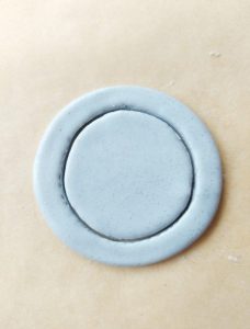 Mini wreath DIY with Fimo clay