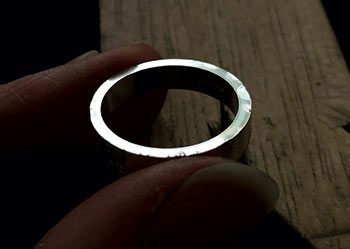 Step 6 - clean the edges of the ring