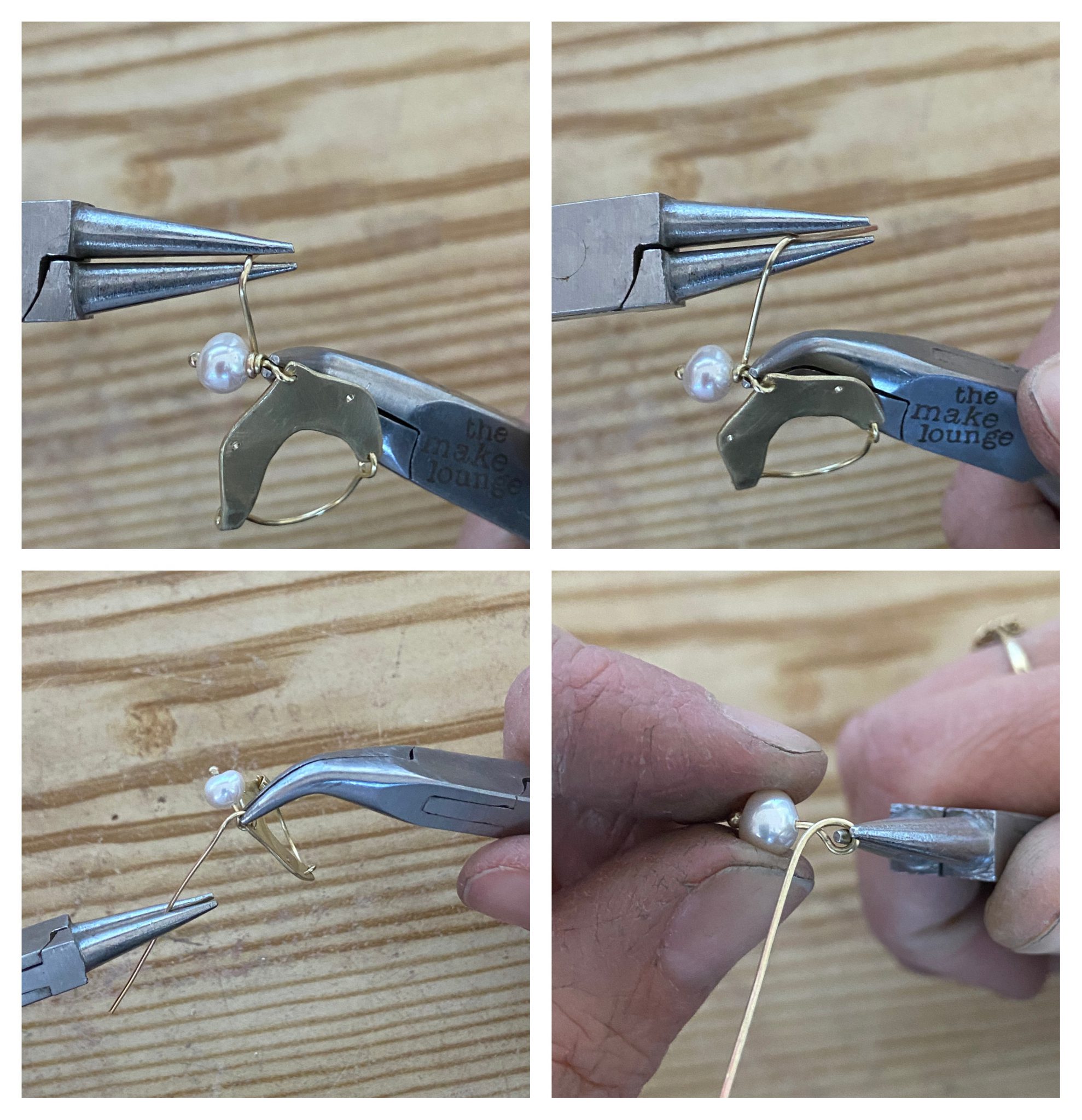 30 Minute Make Brass Hinge Earrings The Bench Cooksongold