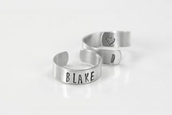 How to: Create these personalised stamped rings