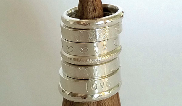 How to: Create these personalised stamped rings