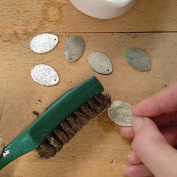 Step 3 - Brush the silver clay