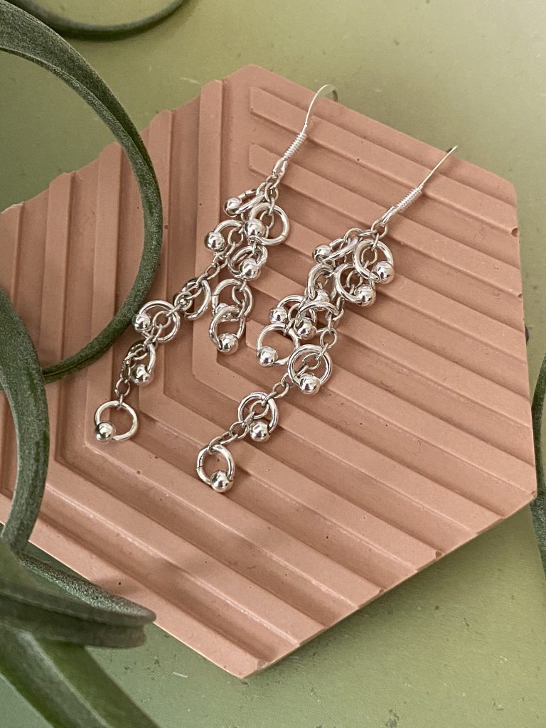 Silver Ball Earrings