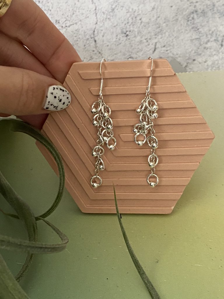 Make your own Silver ball earrings