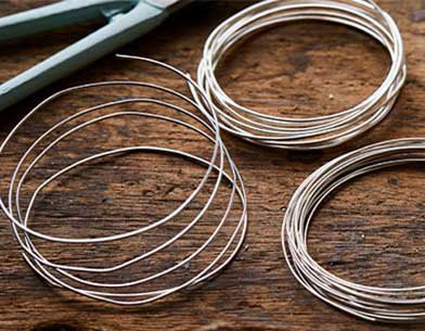 Silver recycled wire