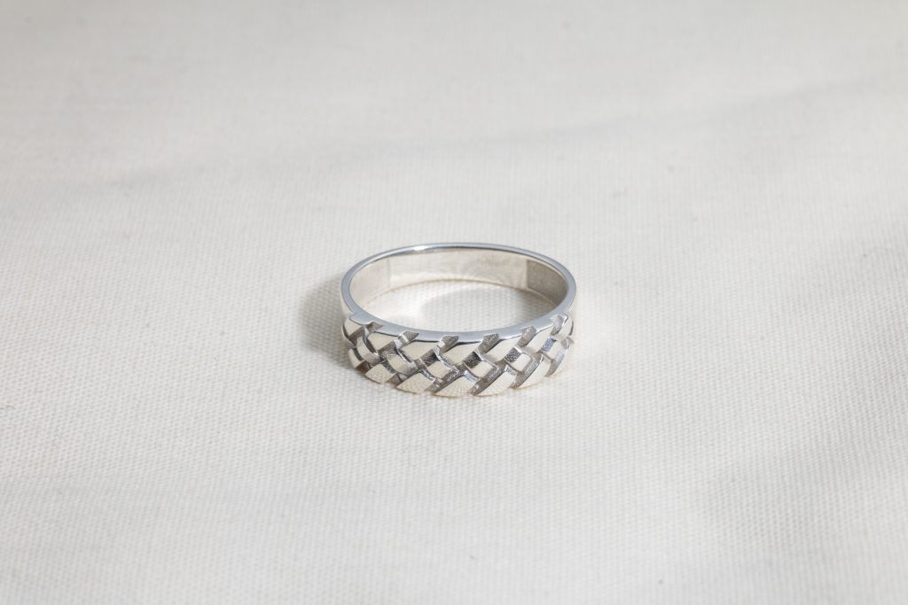Cad design 3D printed Silver ring