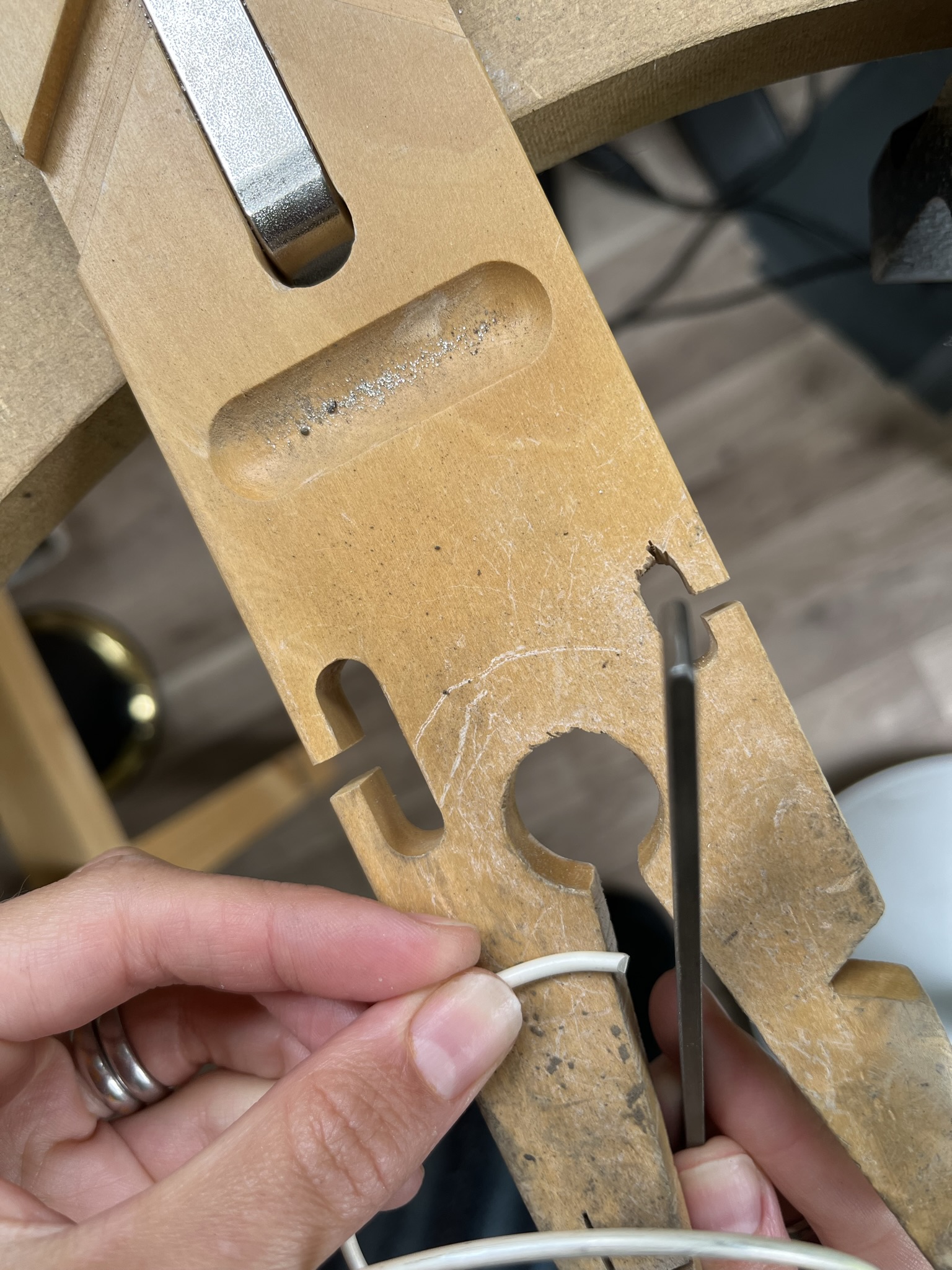 File end of wire until smooth
