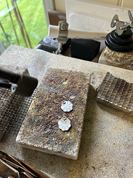 Heat solder until it melts