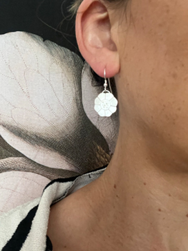 Finished making silver earrings