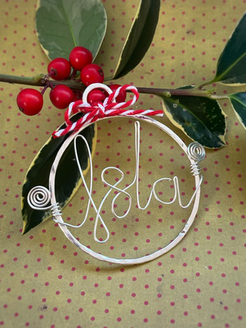Christmas Decoration: Personalised Name Bauble