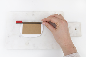 cut your fimo soft clay to size