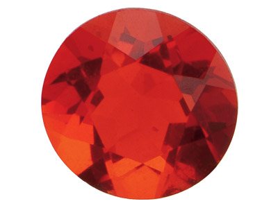 Fire Opal, Round, 3mm - Standard Image - 1