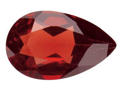 Garnet, Pear, 6x4mm