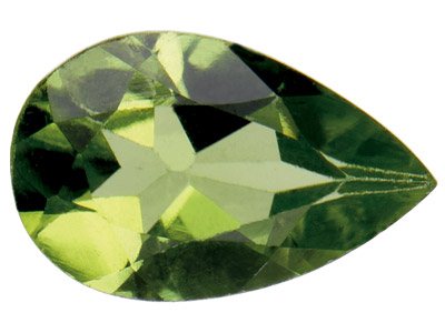 Peridot, Pear, 6x4mm