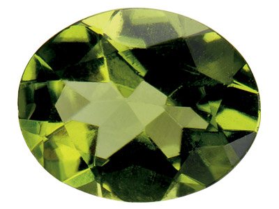 Peridot, Oval, 6x4mm