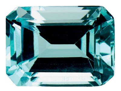 Sky Blue Topaz, Octagon, 8x6mm,    Treated