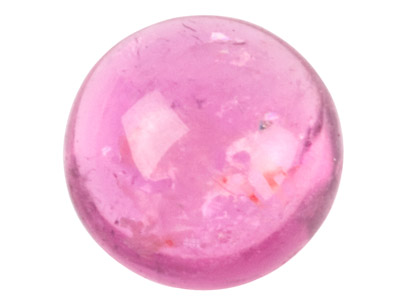 Pink Tourmaline, Round Cabochon 4mm