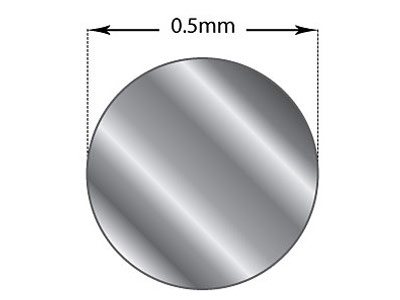 Fine Silver Round Wire 0.50mm X 3m  Fully Annealed, 6.2g, 100% Recycled Silver - Standard Image - 2