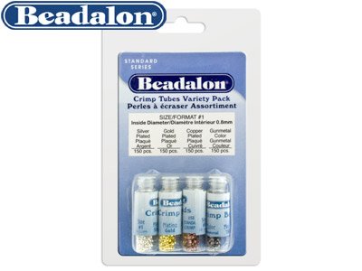Base Metal Crimp Bead Variety Set  Size 1 Various Finshes Beadalon - Standard Image - 3
