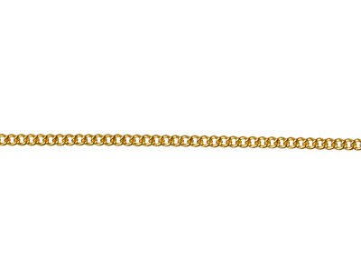Gold Plated 1.2mm Curb Chain       16