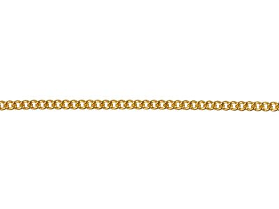 Gold Plated 1.2mm Curb Chain       18