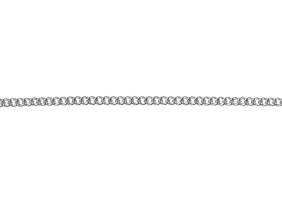 Silver Plated 1.2mm Curb Chain     16